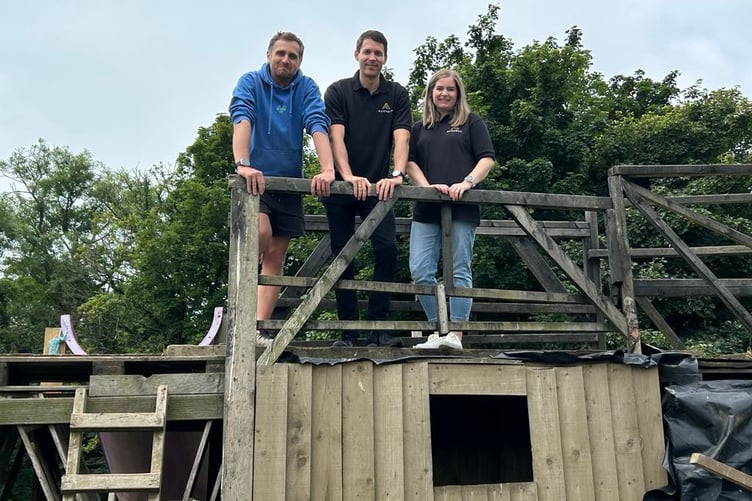 Isle of Play Chris Gregory (left) with Jonathan Richards and Andrea Cassidy directors of Augment Limited