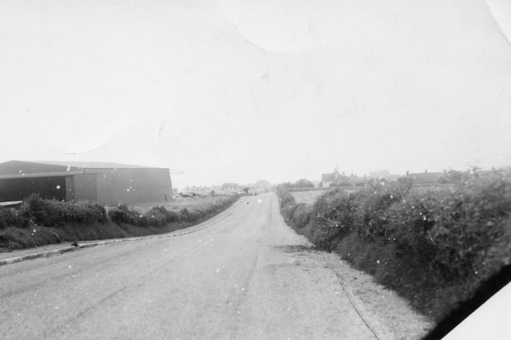 The scene of the crash (picture courtesy of the Manx Aviation and Military Museum)