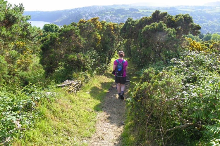The Raad ny Foillan coastal footpath at Laxey