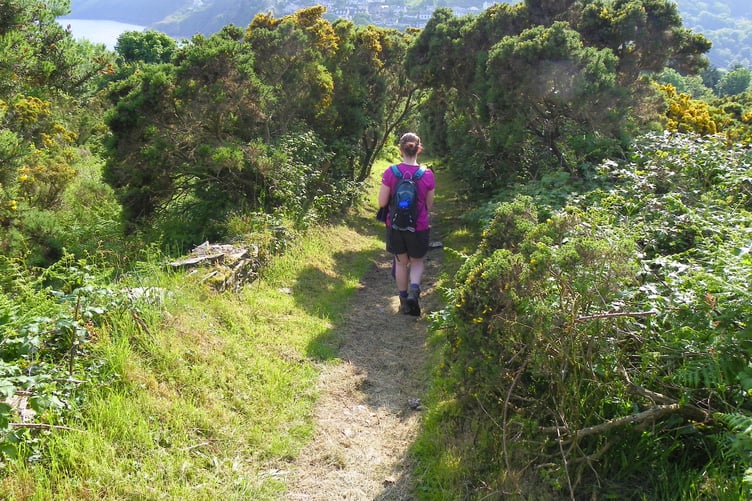 The Raad ny Foillan coastal footpath at Laxey