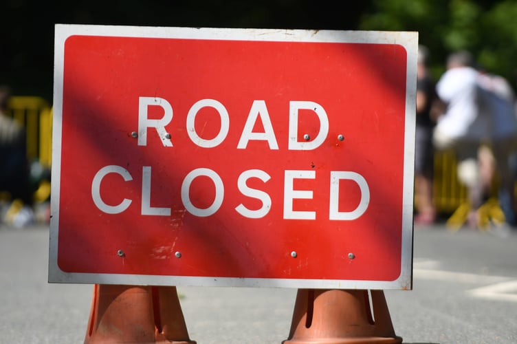 A road in the north of the island has been shut following a road traffic collision 