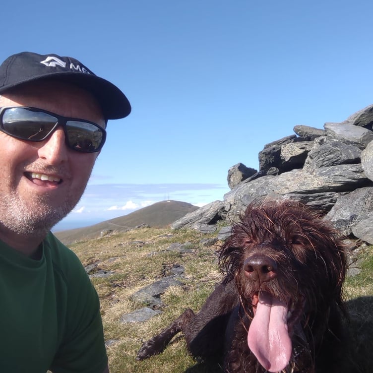 SARDA volunteer Jim Macgregor with Ruby