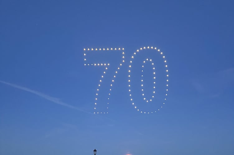 The drone show was a great way to celebrate 70 years of the Southern 100