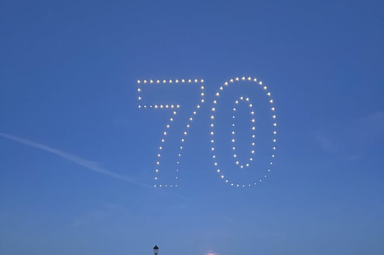 The drone show was a great way to celebrate 70 years of the Southern 100