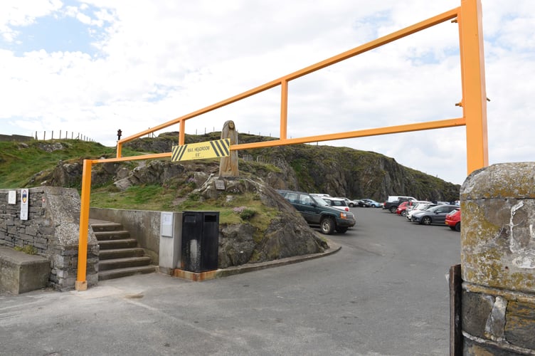 The car was damaged at Fenella Beach last week