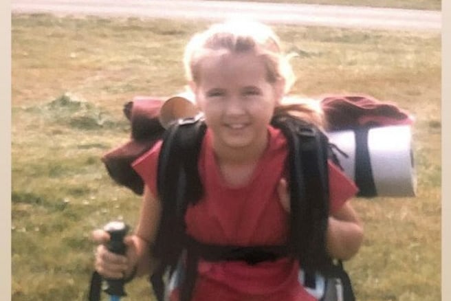 Molly-Mae Hague visiting the Isle of Man as a child