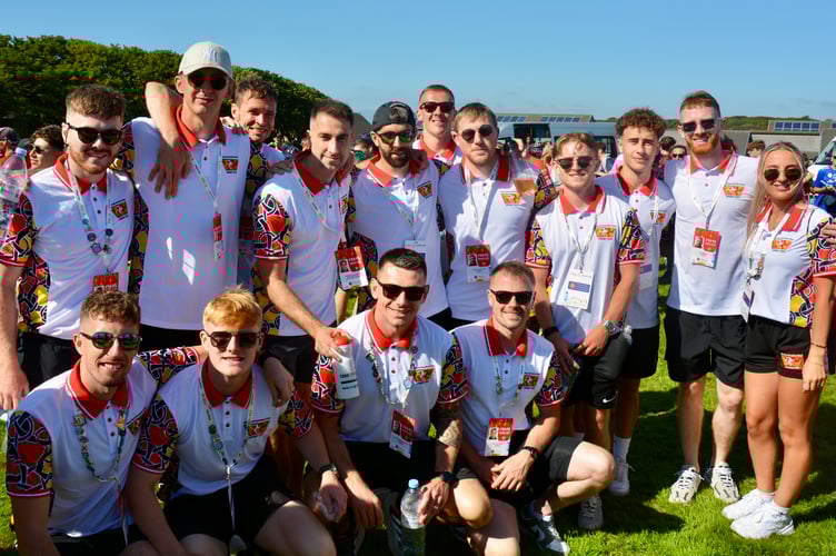 Members of Team Isle of Man's football side