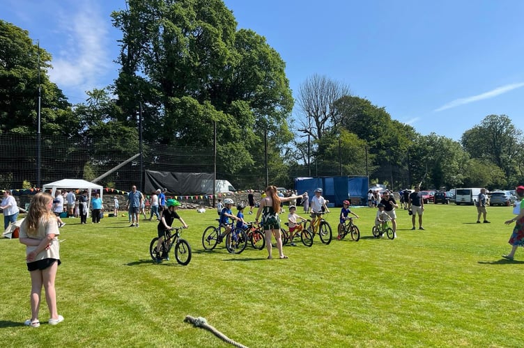 There were plenty of activities for the kids, including the new bike race
