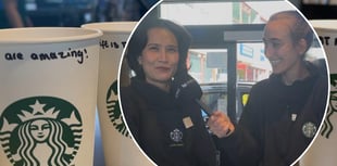 Starbucks staff spreading positivity - one cup at a time