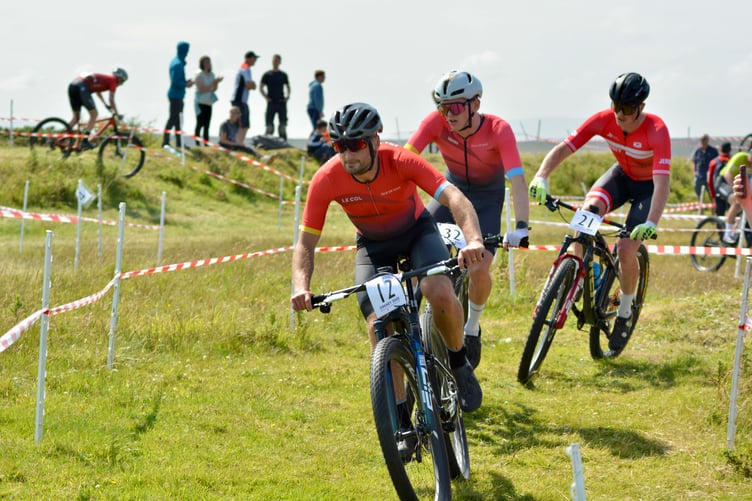 Eric Kelly and Callum Salisbury lead Jersey's Jay Cracknell of (Photo: Andy Dalrymple)