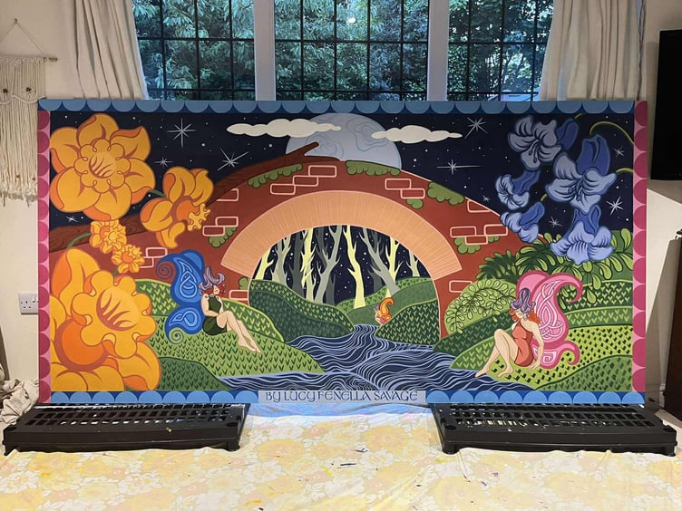 A mural by Lucy Fenella Savage
