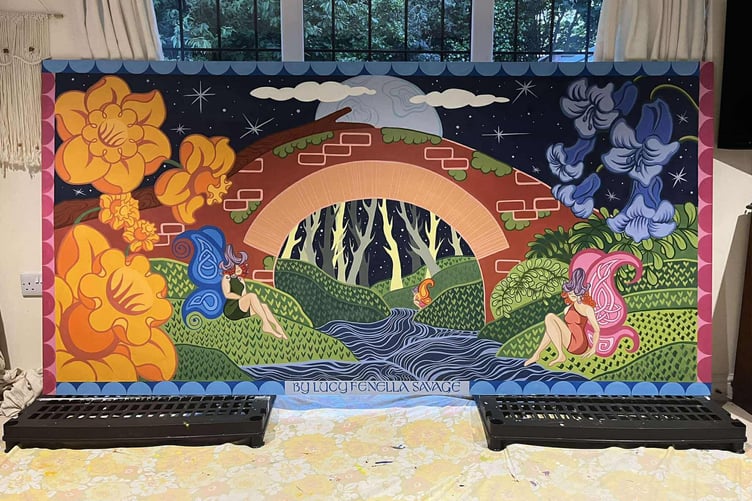 A mural by Lucy Fenella Savage