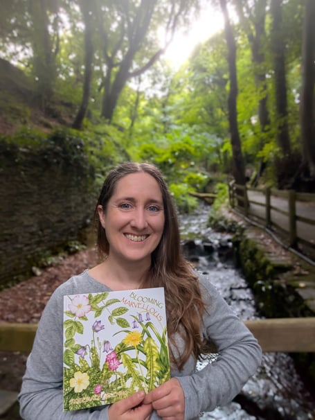 Rosemary Greening with her book 'Blooming Marvellous'