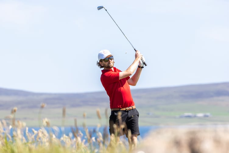 Daryl Callister has a commanding six-shot lead heading into the final round of the men's golf competition at the Island Games in Orkney (Photo: Gary Weightman)