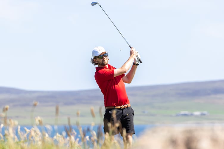 Daryl Callister has a commanding six-shot lead heading into the final round of the men's golf competition at the Island Games in Orkney (Photo: Gary Weightman)