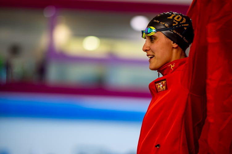 Isle of Man women's team captain Laura Kinley claimed another silver on Wednesday evening, her second individual medal of the week (Photo: Euan Duff)