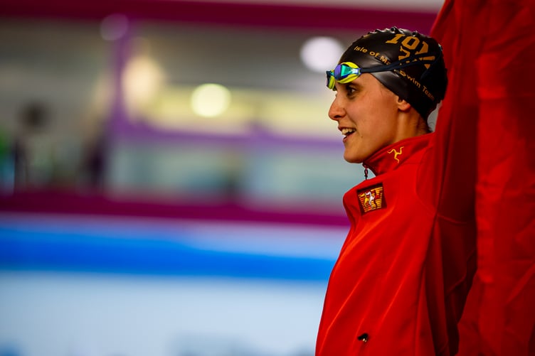Isle of Man women's team captain Laura Kinley claimed another silver on Wednesday evening, her second individual medal of the week (Photo: Euan Duff)