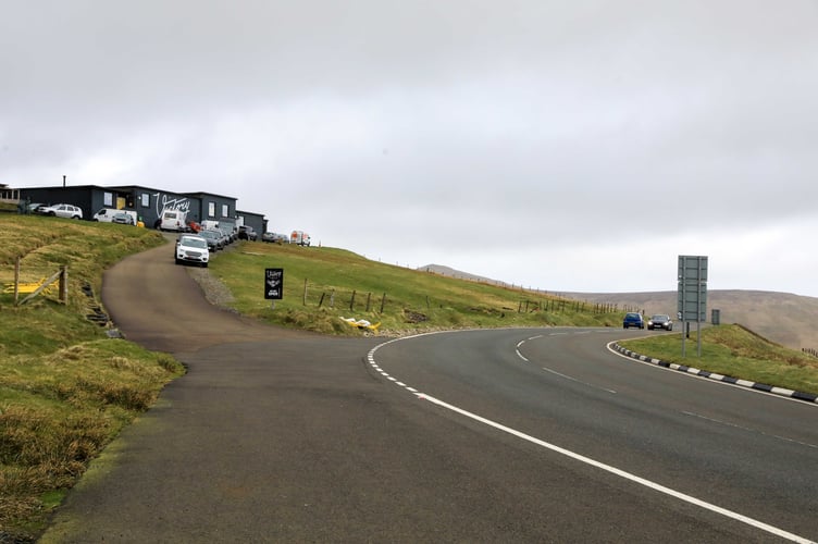 A section of the A18 Mountain Road has been closed to all southbound traffic between Ramsey and the Bungalow