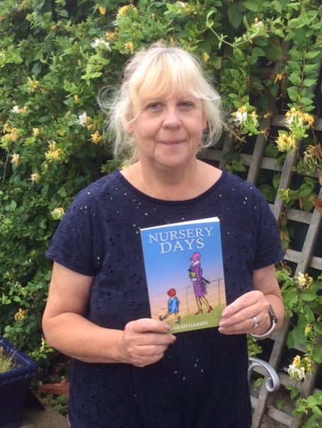 Sarah Woodley with her book 'Nursery Days'