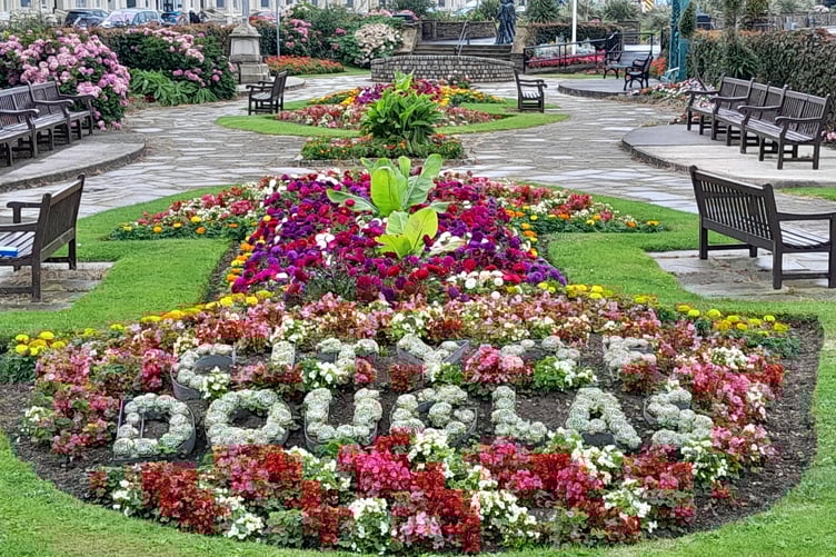 The City of Douglas floral display on Loch Promenade. It is one of nine areas in the capital awarded Green Flag status