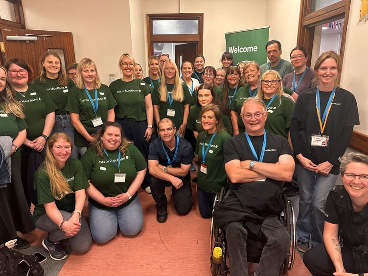 Volunteers at the recent STEM day at QEII High School