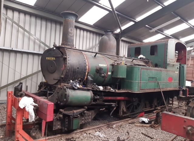 Having been withdrawn from service in 1953, the engine was actually sold but never left the railway and was returned to railway ownership in recent years