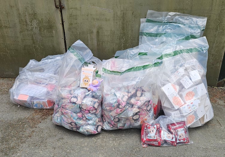 More than 200 fake Labubu dolls have been seized from two shops in Douglas