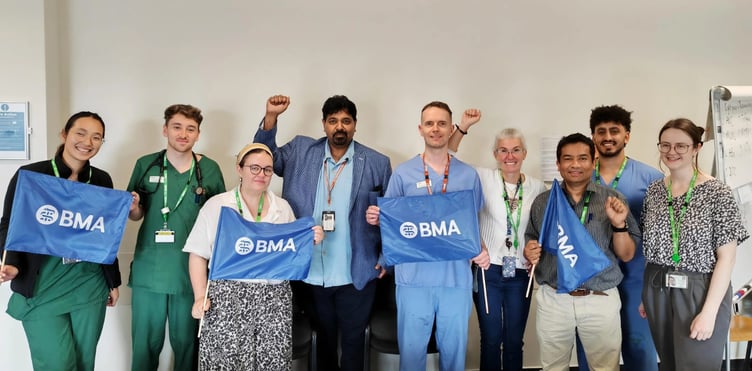 The Isle of Man British Medical Association are backing the strike action in England