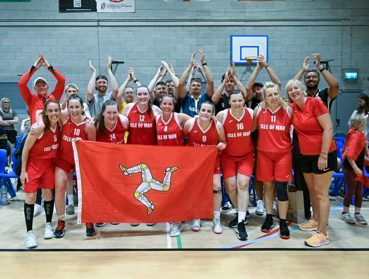The Isle of Man's men's and women's squads at the Inter-Island competition in Ynys Mon last week