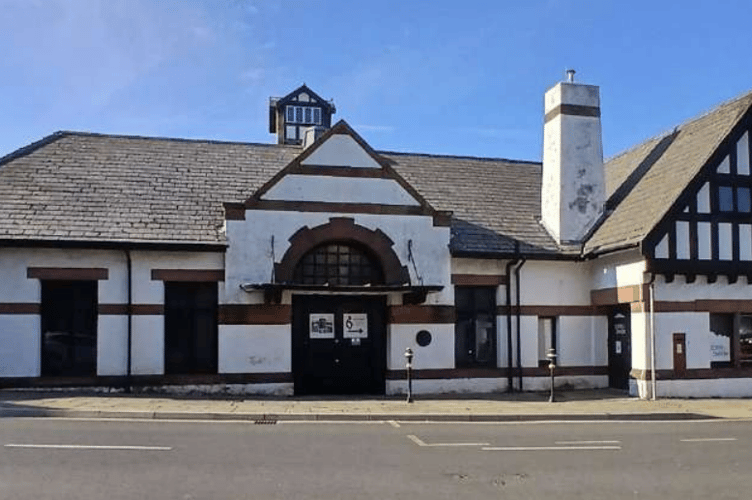 Peel's former railway station, now part of the House of Manannan
