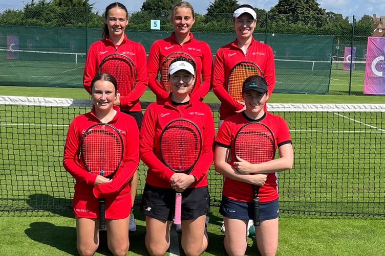 The Isle of Man tennis squad at the County Cup in Essex
