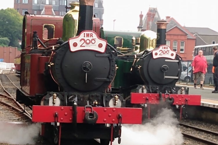 Steam Charge Hand celebrating Railway 200 at Douglas Railway Station (Photo - James Maddrell)