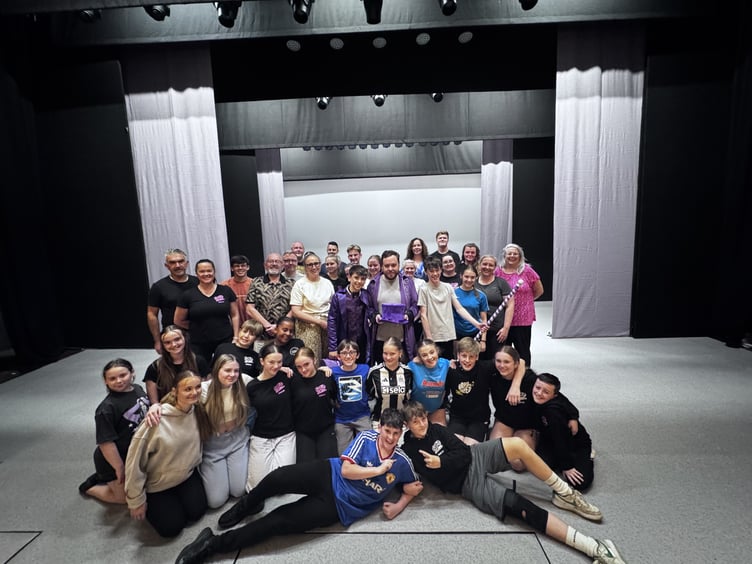 The cast of Taylorian Productions' 'Charlie and the Chocolate Factory'