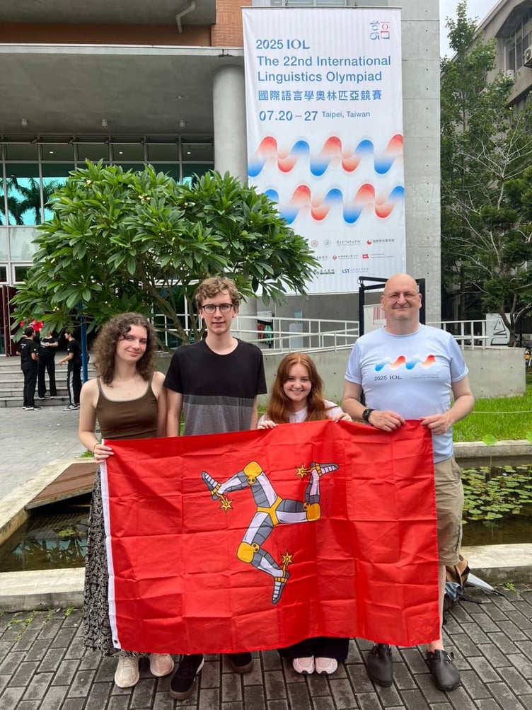 Left to right: Sarah Harris, Brodie Millar, Emma Corlett and Rob Teare