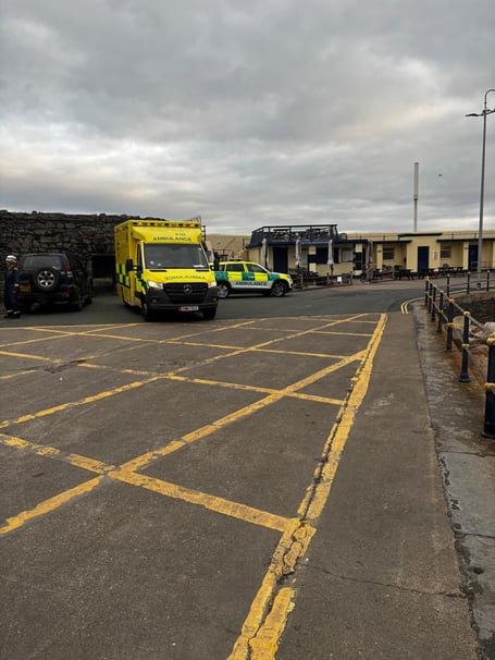 Coastguards were called to the back of Peel Castle at roughly 6am on Thursday morning 