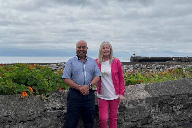 Dr Saleem and Debbie