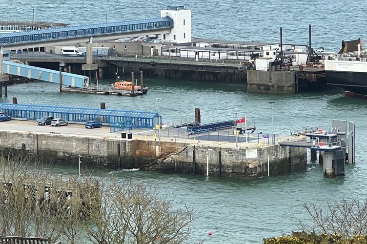 The lifeboat has been stationed at the line berth