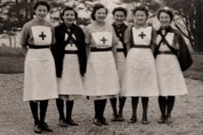 43 Voluntary Aid Detachment nurses mentioned by Kathleen in an earlier Sick Bay stay