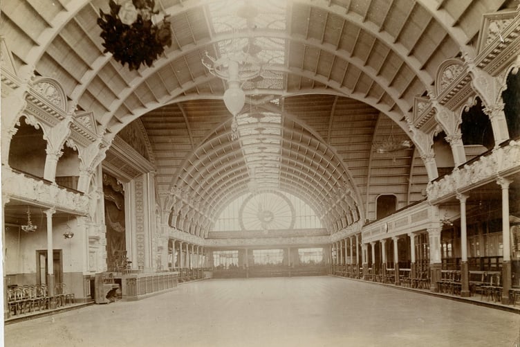 The interior of the Derby Castle ballroom. It was demolished in 1965 (Photo: Manx National Heritage/imuseum)