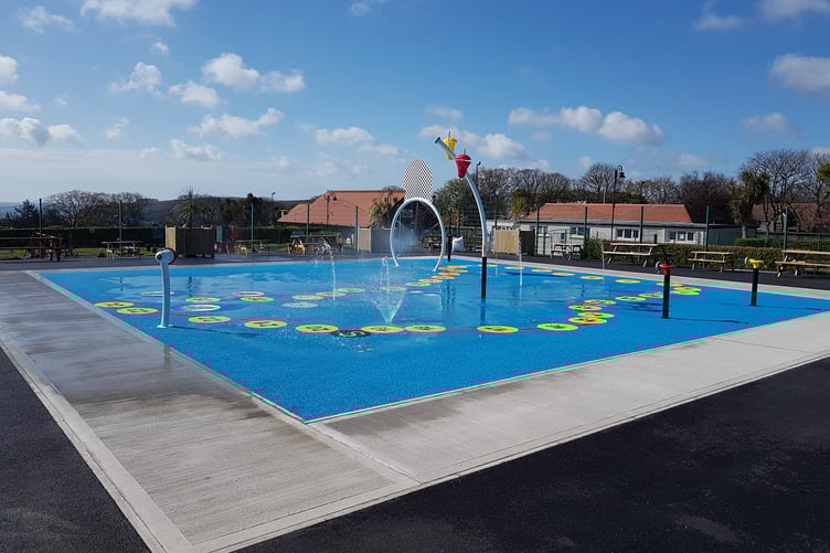 The Splash Park at Nobles Park in Douglas