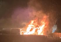 Watch as emergency services respond to large fire in Ramsey car park