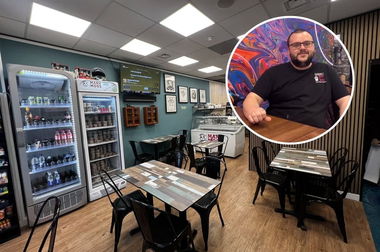 Inside the new Gourmet Shakes on Windsor Road. Pictured is owner Tim Brogan 