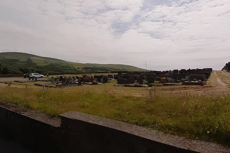 The cemetery off Douglas Road in Peel