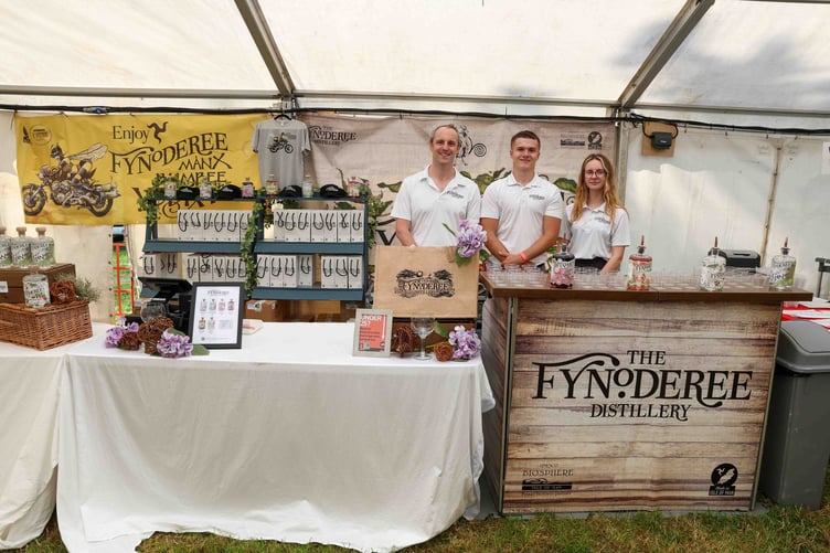 The Fynoderee Distillery stall in the local produce tent