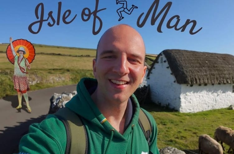 Máté the youtuber who visited the Isle of Man for 24 hours