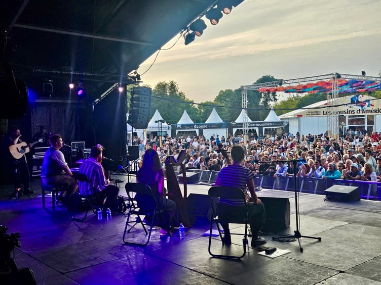 Manx performers at this year's Festival Interceltique de Lorient in Brittany