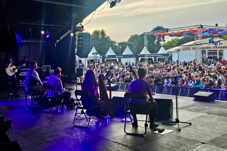 Manx performers at this year's Festival Interceltique de Lorient in Brittany