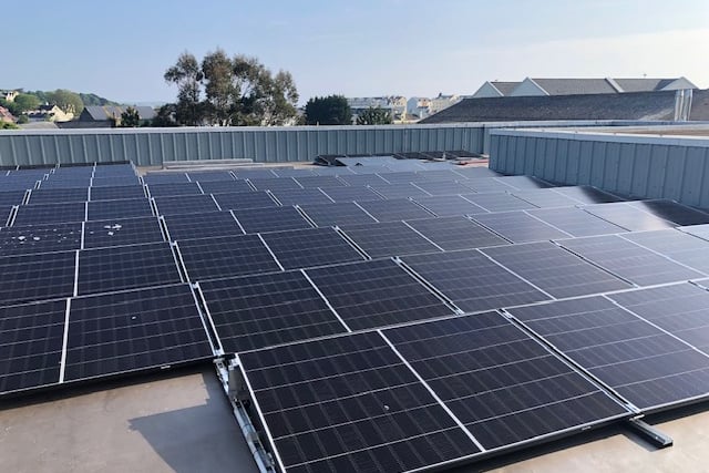 The solar panel project at Ramsey's Town Hall