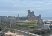 Castle work enters final stretch with curtain wall repairs underway