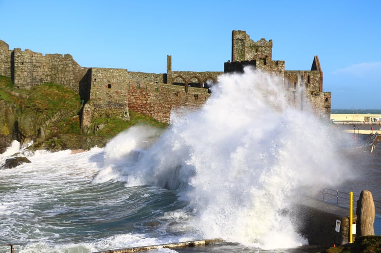 Manx National Heritage say Peel Castle has faced years of harsh winds and rough seas, accelerating deterioration on the medieval fabric